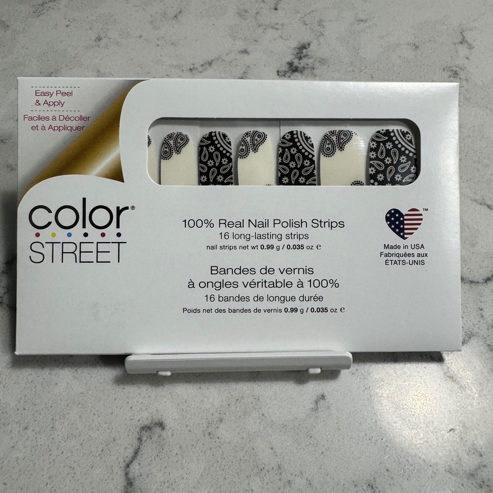 Bandana Republic Color Street Nail Polish Strips Clear Overlay Retired‎ NEW